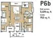 Floor plan: 3-bedroom 2-bathroom unit; features: open-plan kitchen-dining-living, master bedroom with ensuite bathroom, bedroom 2 with shared bathroom, utility room, balcony off living room, central foyer, 2 car porch, 1,274 sqft built-up, 1,200 sqft total.