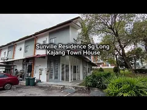 Exterior type: townhouse; features: two-storey building, white painted facade, sliding glass doors, louvre screens on windows, manicured landscaping, paved parking area, surrounded by greenery, car parked in driveway; style: modern.