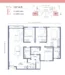 Floor plan: 3-bedroom 2-bathroom unit; features: open-plan kitchen-dining-living, master bedroom with ensuite bathroom, balcony off living room, utility room, laundry area, central foyer, 2 car porch, 1,250 sqft built-up.