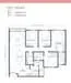 Floor plan: 4-bedroom 3-bathroom unit; features: open-plan kitchen-dining-living, master bedroom with ensuite bathroom, all bedrooms with windows, balcony off living room, utility room, laundry area, central foyer, 2 car porch.