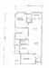 Floor plan: 3-bedroom 2-bathroom unit; features: open-plan kitchen-dining-living, master bedroom with ensuite bathroom, bedroom 2 with shared bathroom, utility room, laundry area, balcony off living room, central foyer, 2 car porch.