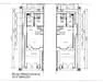 Floor plan: 2-bedroom 2-bathroom unit; features: open-plan kitchen-dining-living, master bedroom with ensuite bathroom, bedroom 2 with shared bathroom, utility room, central foyer, balcony off living room, 1 car porch.