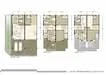 Floor plan: 3-bedroom 2-bathroom unit; features: open-plan kitchen-dining-living, master bedroom with ensuite bathroom, bedroom 2 with shared bathroom, utility room, balcony off living room, central foyer, 1 car porch, laundry area.