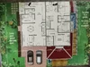 Floor plan: 3-bedroom 2-bathroom unit; features: open-plan kitchen-dining-living, master bedroom with ensuite bathroom, bedroom 2 with shared bathroom, utility room, laundry area, balcony off living room, 2 car porch, central foyer, private yard, store room, straight corridor, 1,500 sqft built-up.