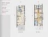 Floor plan: 3-bedroom 2-bathroom unit; features: open-plan kitchen-dining-living, master bedroom with ensuite bathroom, bedroom 2 with shared bathroom, utility room, balcony off living room, private terrace, central foyer, 1 car porch.