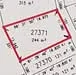 Floor plan: features: land area of 246 sqft, dimensions marked, boundary lines indicated.