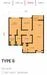 Floor plan: 2-bedroom 1-bathroom unit; features: open-plan kitchen-dining-living, master bedroom with window, bedroom 2 with window, shared bathroom, utility room, balcony off living room, central foyer, 1 car porch.