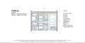 Floor plan: 2-bedroom 1-bathroom unit; features: open-plan kitchen-dining-living, master bedroom with ensuite bathroom, bedroom 2 with shared bathroom, utility room, balcony off living room, central foyer.