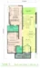 Floor plan: 2-bedroom 2-bathroom unit; features: open-plan kitchen-dining-living, master bedroom with ensuite bathroom, bedroom 2 with shared bathroom, utility room, balcony off living room, central foyer, 1 car porch.