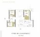 Floor plan: 3-bedroom 2-bathroom unit; features: open-plan kitchen-dining-living, master bedroom with ensuite bathroom, bedroom 2 with shared bathroom, utility room, balcony off living room, central foyer, 2 car porch, 1,200 sqft built-up.