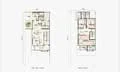 Floor plan: 4-bedroom 3-bathroom unit; features: open-plan kitchen-dining-living, master bedroom with ensuite bathroom, bedroom 2 with shared bathroom, utility room, balcony off living room, private yard, central foyer, 2 car porch.