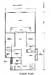 Floor plan: 2-bedroom 2-bathroom unit; features: open-plan kitchen-dining-living, master bedroom with ensuite bathroom, bedroom 2 with shared bathroom, utility room, balcony off living room, central foyer.