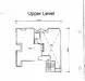 Floor plan: 2-bedroom 1-bathroom unit; features: open-plan kitchen-dining-living, master bedroom with ensuite bathroom, bedroom 2 with shared bathroom, balcony off living room, utility room, central foyer.