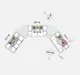 Floor plan: 3-bedroom 2-bathroom unit; features: open-plan kitchen-dining-living, master bedroom with ensuite bathroom, balcony off living room, utility room, laundry area, central foyer, 2 car porch, private terrace, all bedrooms with windows, study or 4th bedroom, yard area, dimensions marked on plan.