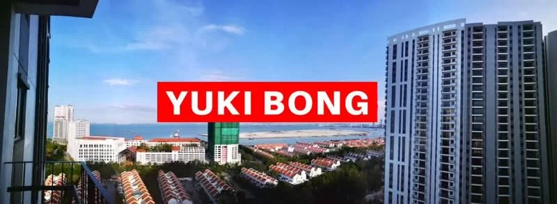 Exterior type: high-rise condominium; features: city skyline view, beachfront, multiple high-rise buildings, manicured landscaping, swimming pool visible, balconies on high-rise, modern architectural design; style: modern.