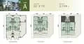 Floor plan: 3-bedroom 3-bathroom unit; features: open-plan kitchen-dining-living, master bedroom with ensuite bathroom, balcony off living room, utility room, laundry area, central foyer, 2 car porch, 1,700 sqft built-up.