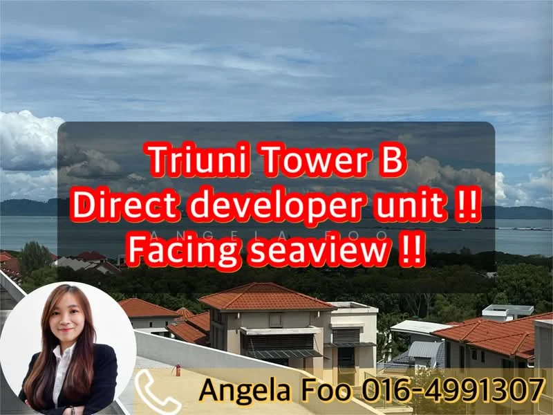 Exterior features: seaview, red tiled roofs, multiple buildings, blue sky, clouds, landscape view.