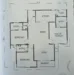 Floor plan: 3-bedroom 2-bathroom unit; features: open-plan kitchen-dining-living, master bedroom with ensuite bathroom, bedroom 2 with shared bathroom, utility room, central foyer, balcony off living room, 2 car porch, 1,250 sqft built-up.