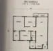 Floor plan: 3-bedroom 2-bathroom unit; features: open-plan kitchen-dining-living, master bedroom with ensuite bathroom, bedroom 2 with shared bathroom, utility room, laundry area, central foyer, balcony off living room, 2 car porch.