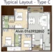 Floor plan: 3-bedroom 2-bathroom unit; features: open-plan kitchen-dining-living, master bedroom with ensuite bathroom, balcony off living room, utility room, laundry area, central foyer, 2 car porch, 1,250 sqft built-up.