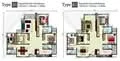 Floor plan: 4-bedroom 3-bathroom unit; features: open-plan kitchen-dining-living, master bedroom with ensuite bathroom, balcony off living room, utility room, laundry area, study or 4th bedroom, 2 car porch, central foyer.