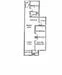 Floor plan: 1-bedroom 1-bathroom unit; features: open-plan kitchen-dining-living, master bedroom with ensuite bathroom, utility room, central foyer, 1 car porch.