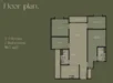 Floor plan: 3-bedroom 2-bathroom unit; features: open-plan kitchen-dining-living, master bedroom with ensuite bathroom, bedroom 2 with shared bathroom, utility room, central foyer, balcony off living room, 1 car porch.