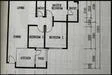 Floor plan: 3-bedroom 2-bathroom unit; features: open-plan kitchen-dining-living, master bedroom with ensuite bathroom, bedroom 2 with shared bathroom, utility room, laundry area, central foyer, 2 car porch.